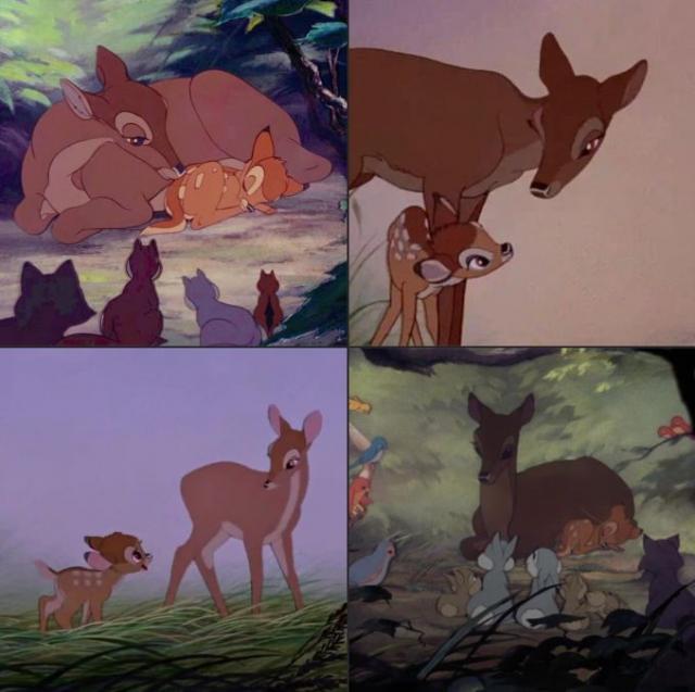 Bambi en zijn moeder