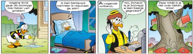 Strip: Donald kan de boom in